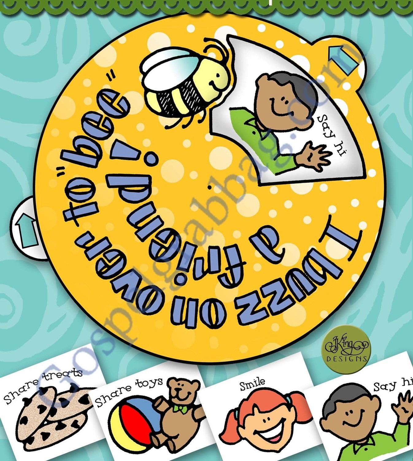 Be (Bee) a Friend friendship wheel