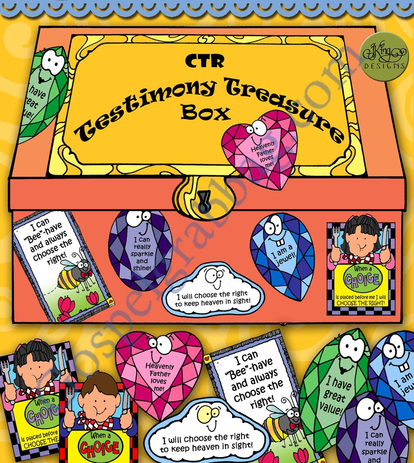 CTR Treasure Box Label and Stickers