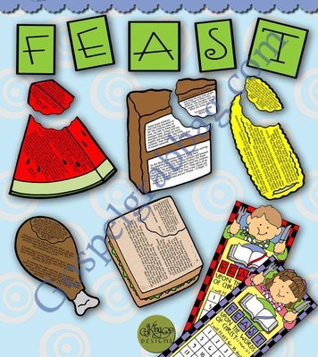 Feast Upon the Words of Christ with 30-day reading bookmark