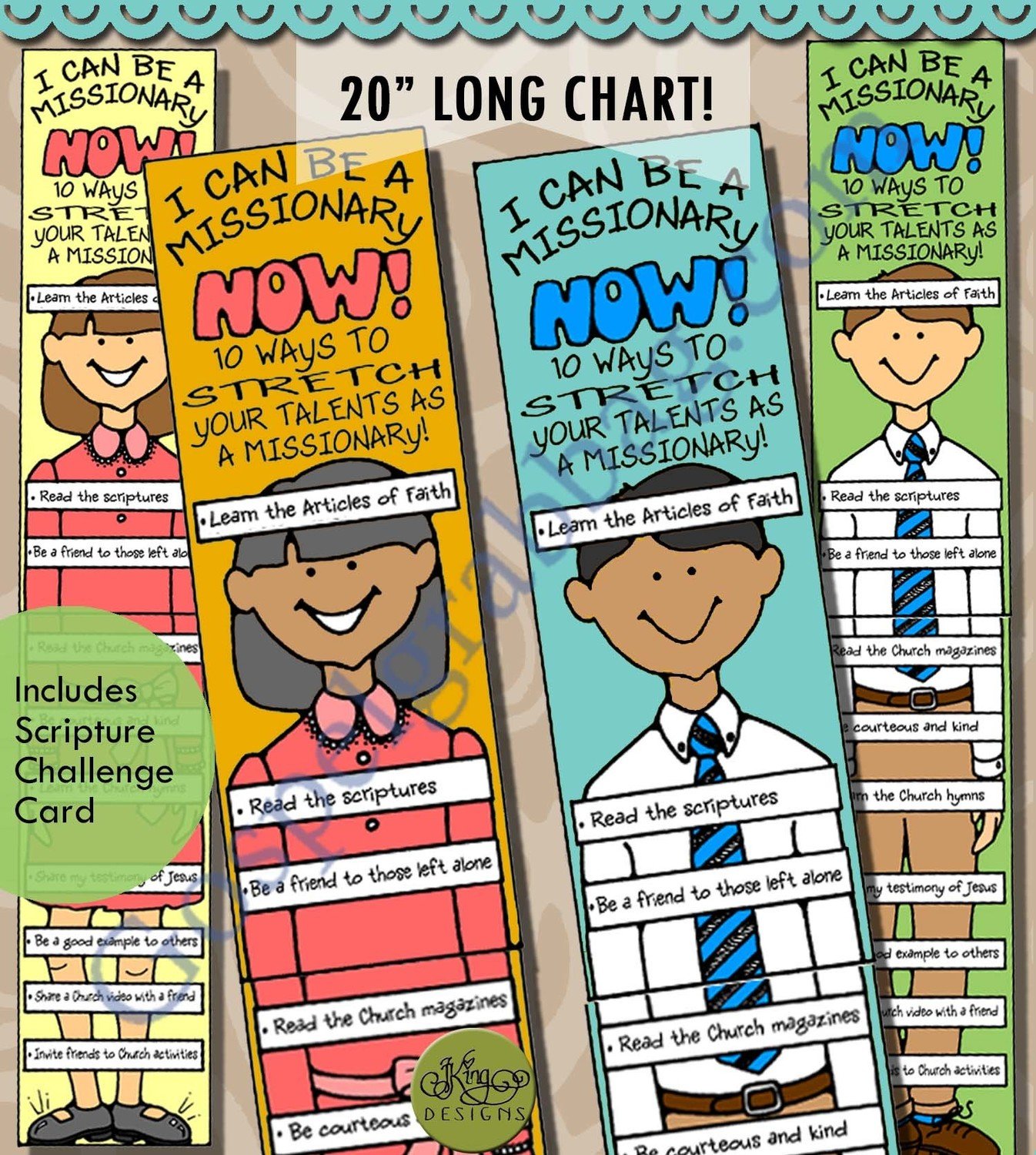 I Can Be a Missionary stretch chart