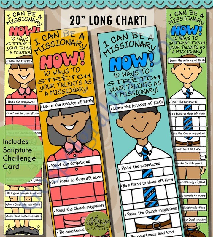 I Can Be a Missionary stretch chart