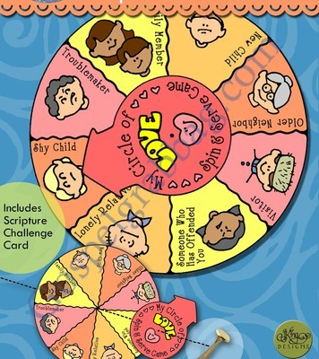 My Circle of Love Spin &amp; Serve Game