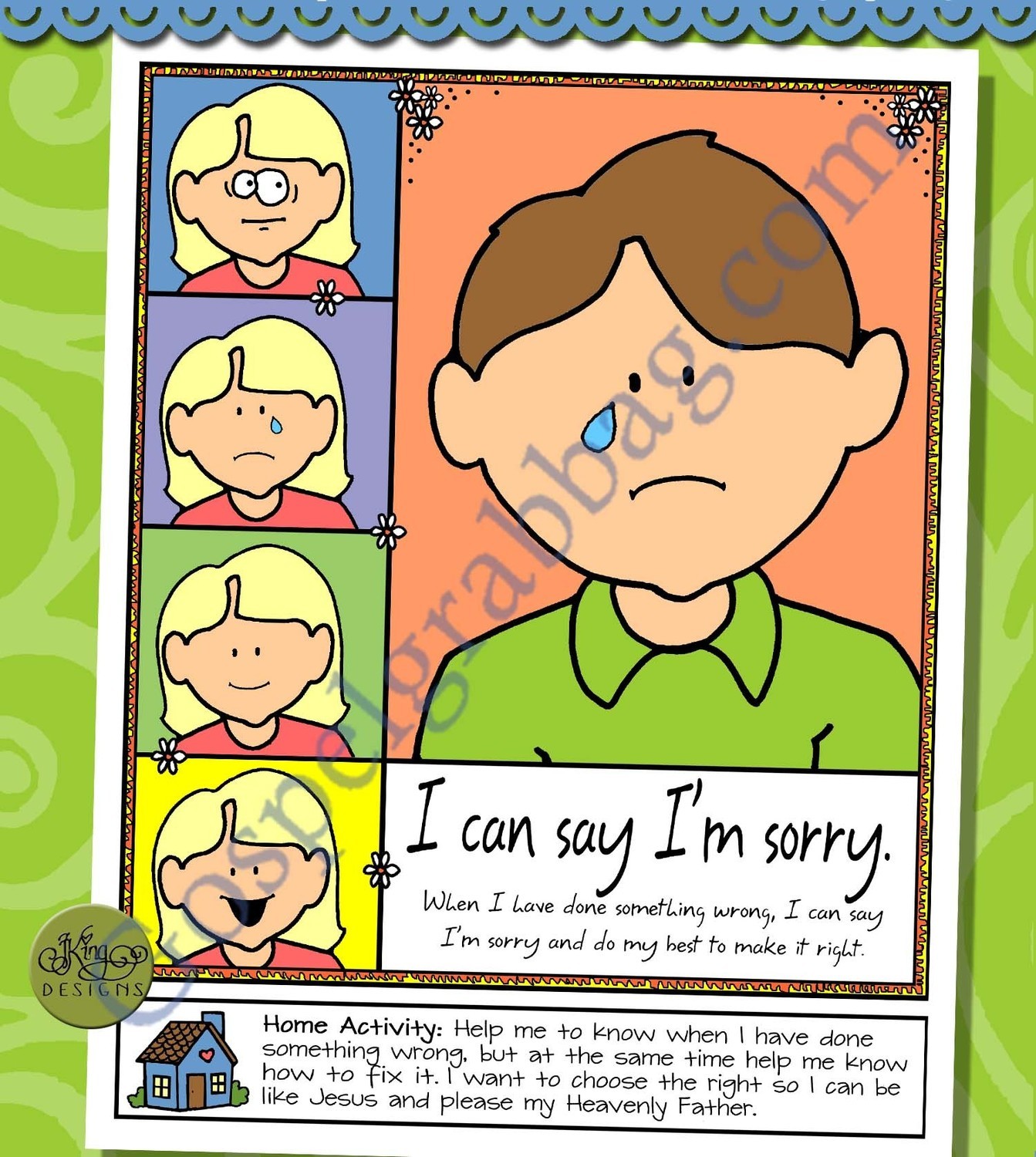 Repentance: I Can Say I'm Sorry poster or coloring page
