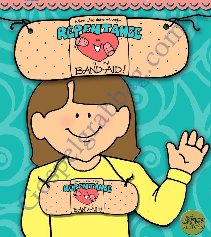 When I've done wrong, repentance is my Band-Aid! bandage breastplate