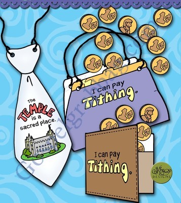 Prepare for the Temple temple tie, tithing purse and wallet
