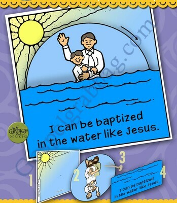 Baptized Like Jesus baptism water wheel (Lesson 26)