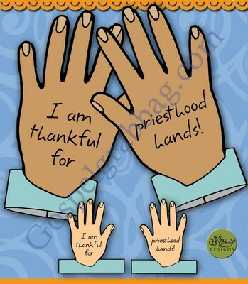 Thankful for the Priesthood blessing "hand"-some bracelets (Lesson 28)