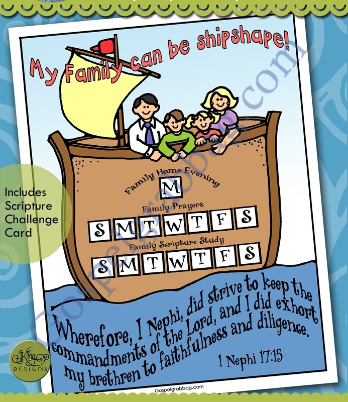 My family can be shipshape! goal chart