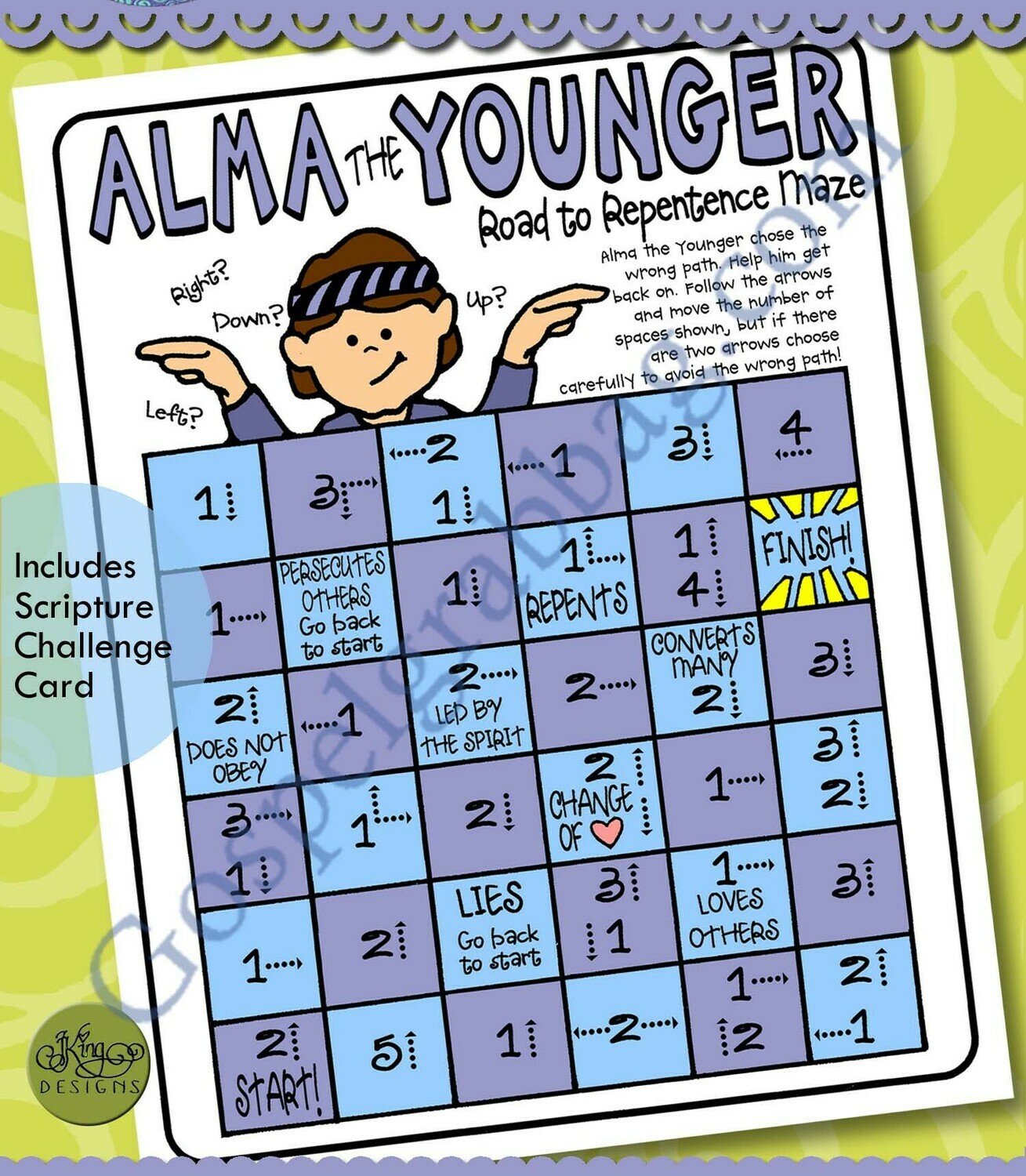 Alma the Younger - Road to Repentance Maze Alma the Younger - Road to Repentance Maze