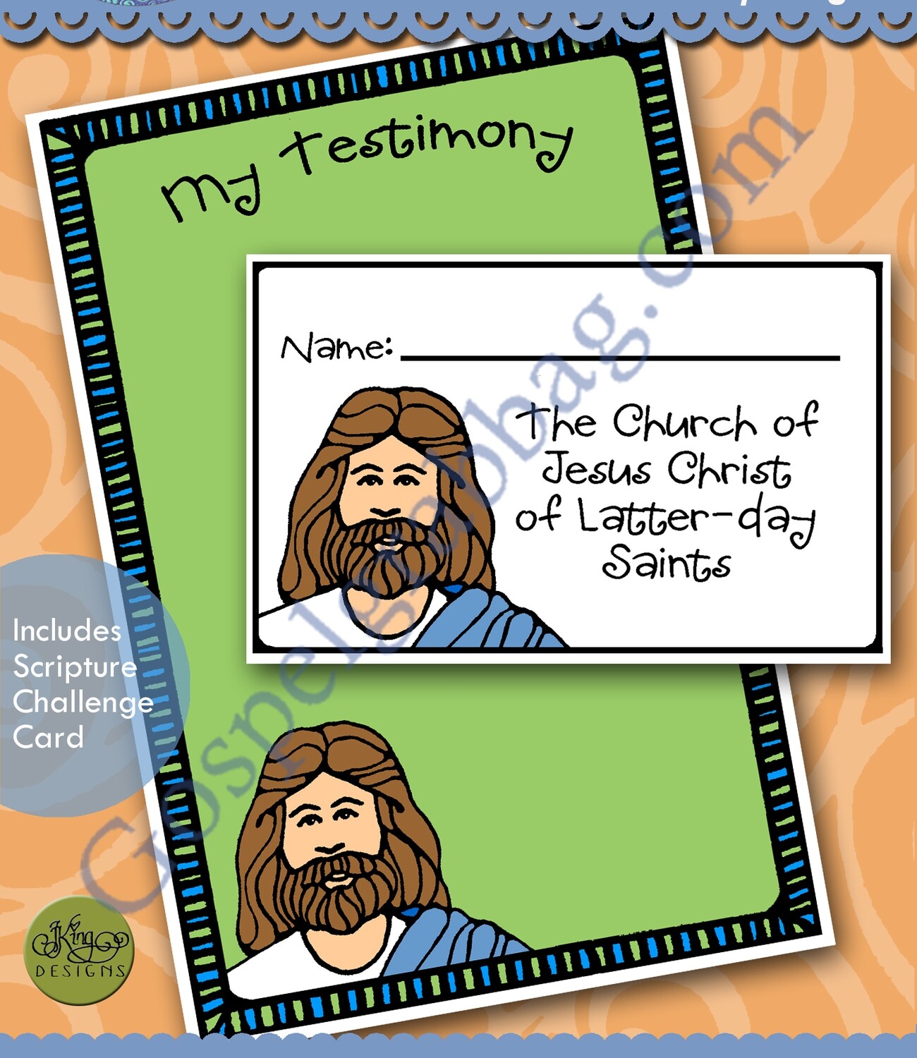 Testimony Page and Missionary Name Tag