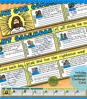Live the Teachings of Jesus - CTR Commitment Calendar