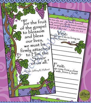 Fruit of the Gospel blessings bookmark