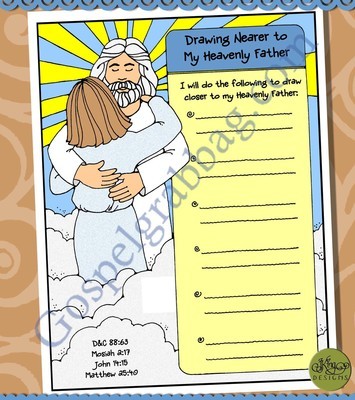 Draw Nearer to My Heavenly Father goal poster