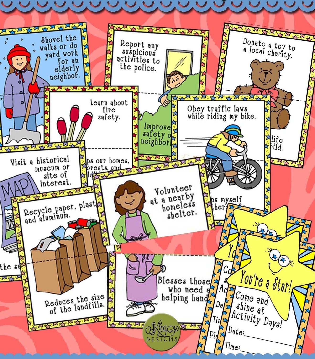 Be a Good Citizen: Action Reaction Game (Serving Others - Goal 8)