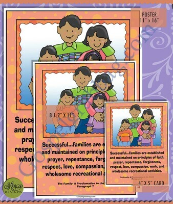 Family Proclamation - Successful Families poster/card set