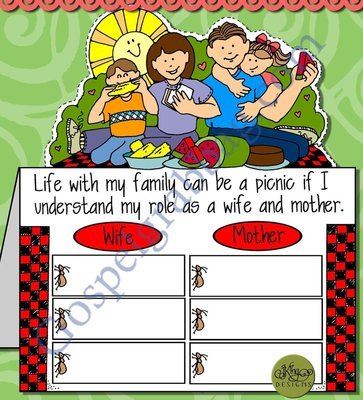 Family Life Can Be a Picnic tent-card