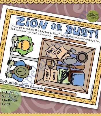 Zion or Bust! Handcart Checklist