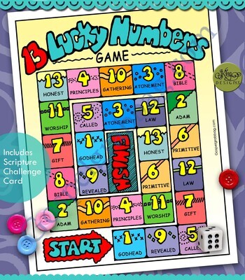 13 Lucky Numbers Game - Articles of Faith 1-13 spotlight