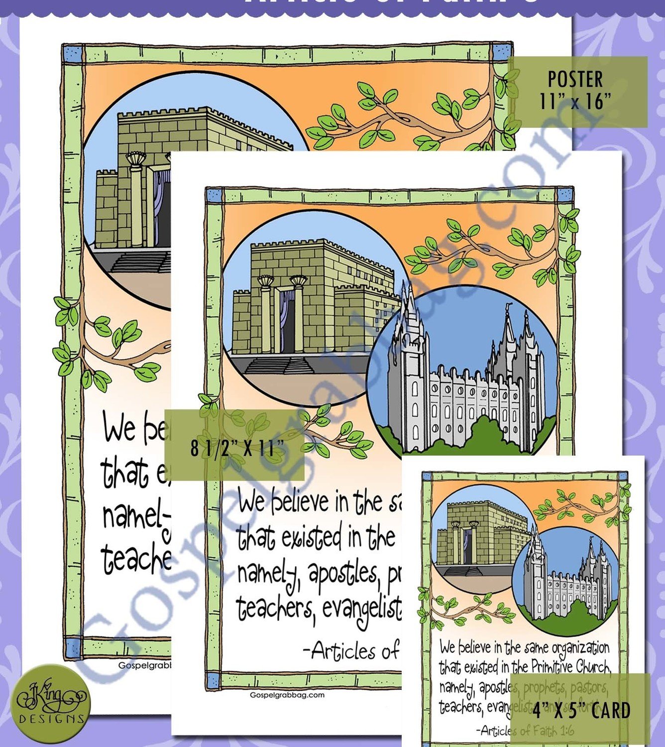 Scripture Poster: Articles of Faith 1:6