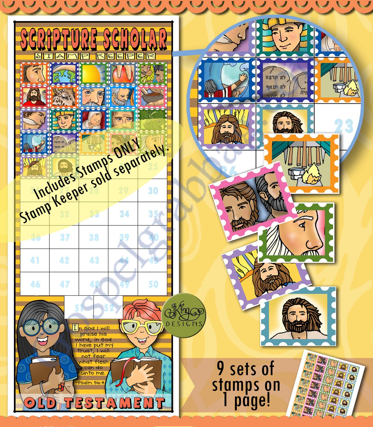Scripture Scholar May Stamps (Old Testament)