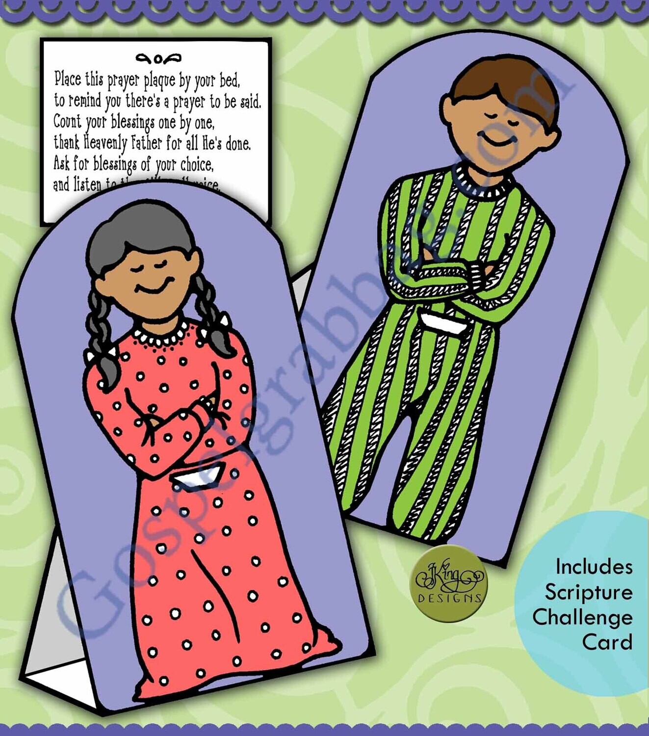 I Can Pray for Blessings prayer plaque