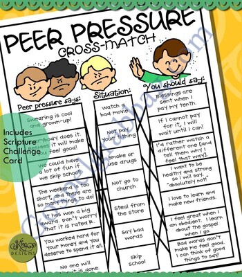 INFLUENCE Peer Pressure cross-match puzzle