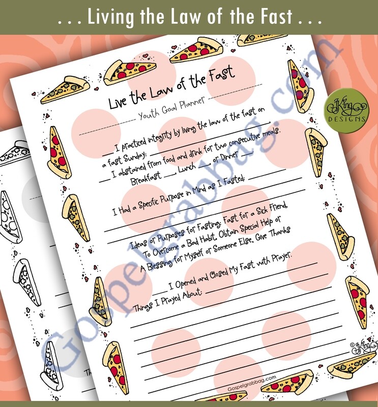 Youth Goal Planner "Live the Law of the Fast"