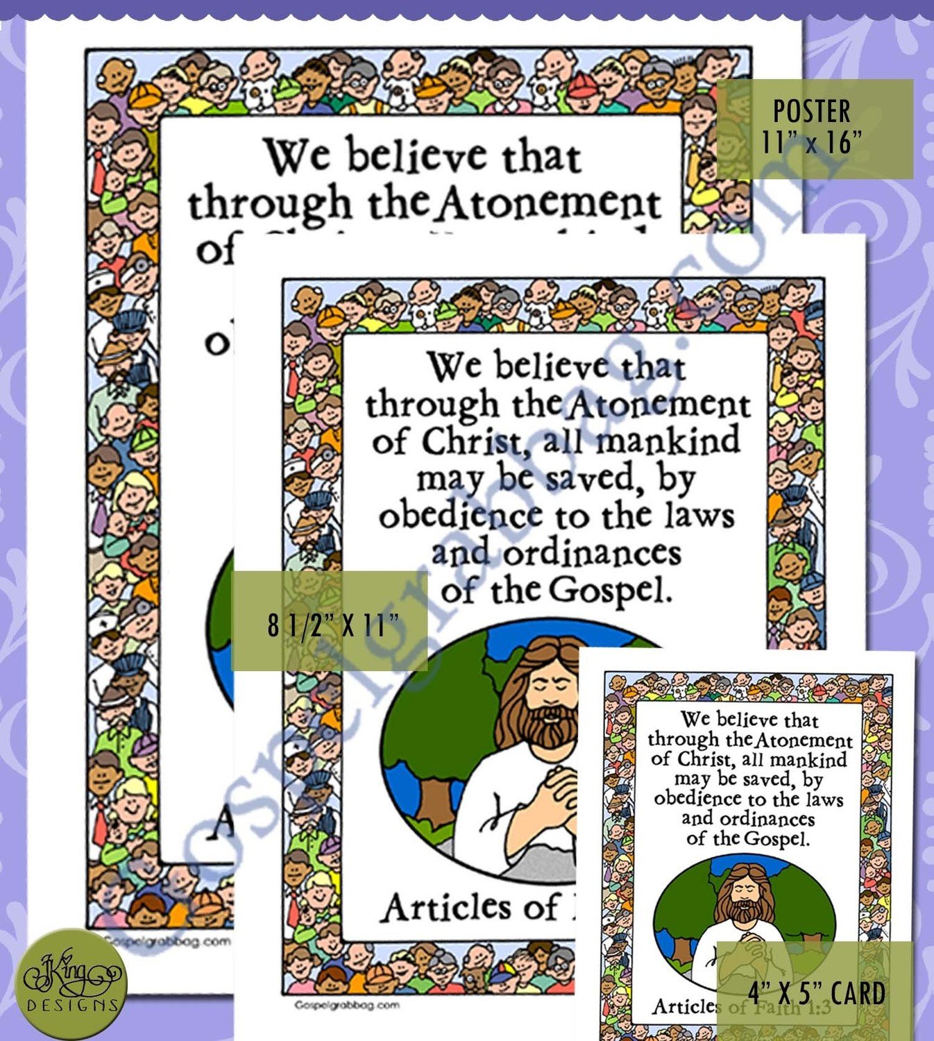 Scripture Poster: Articles of Faith 1:3