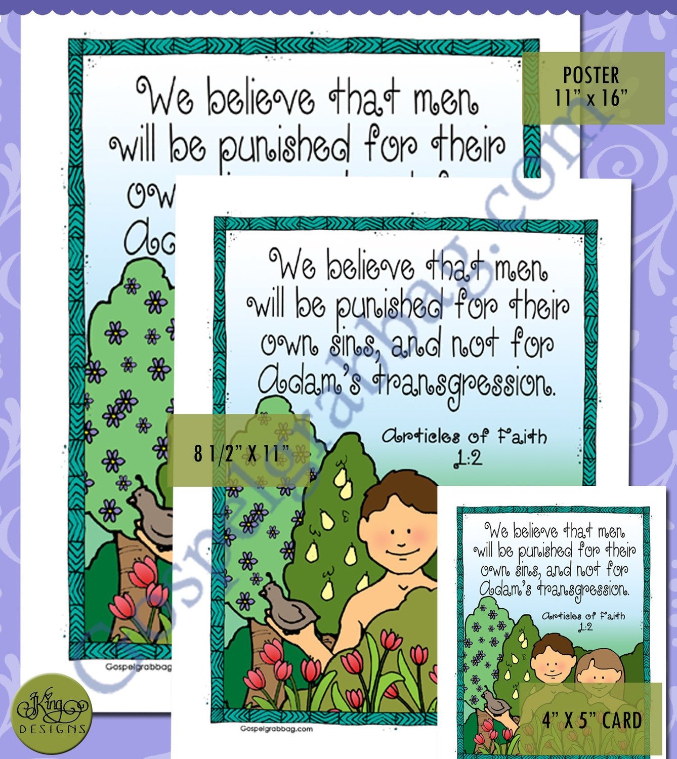 Scripture Poster: Articles of Faith 1:2