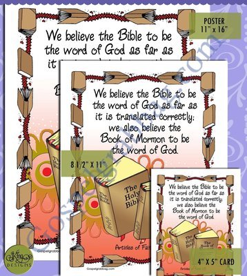 Scripture Poster: Articles of Faith 1:8