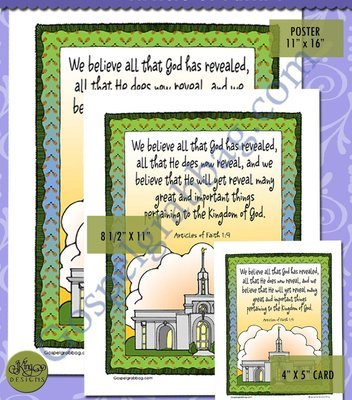 Scripture Poster: Articles of Faith 1:9