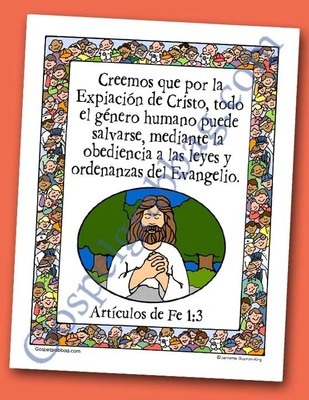 Scripture Poster: Articles of Faith 1:3 (Spanish)