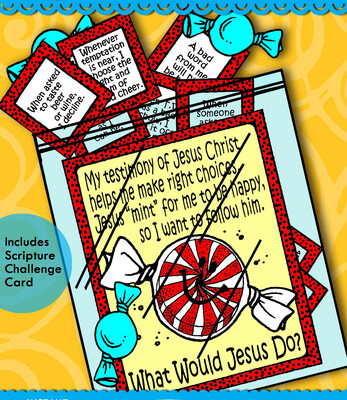 FOLLOW JESUS What Would Jesus Do? choices situation sack