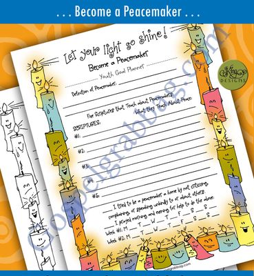 YOUTH GOAL PLANNER Let Your Light so Shine! Become a Peacemaker