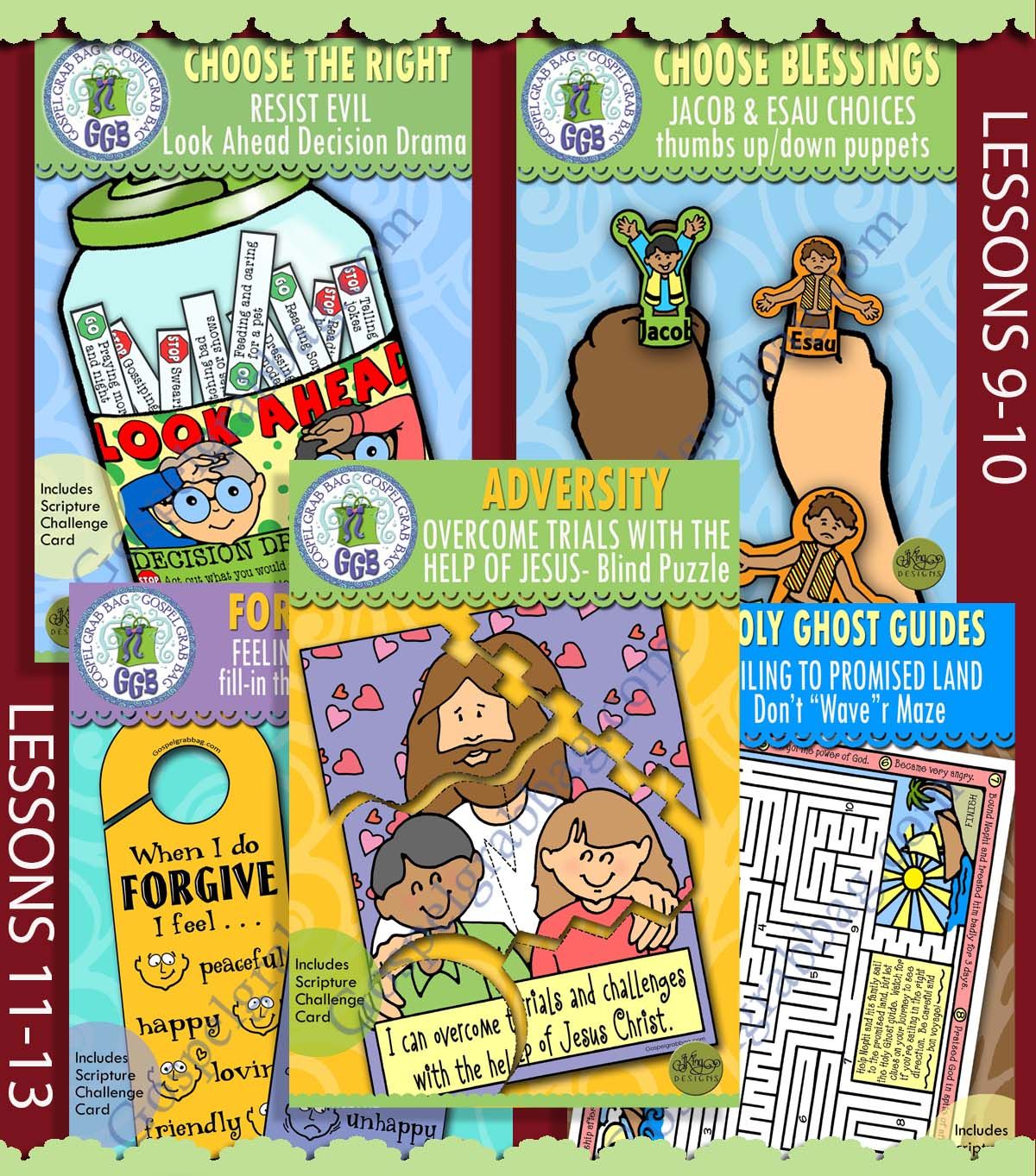 CFM Old Testament March Ages 8-11 BUNDLE -Lesson Lifesaver Activities