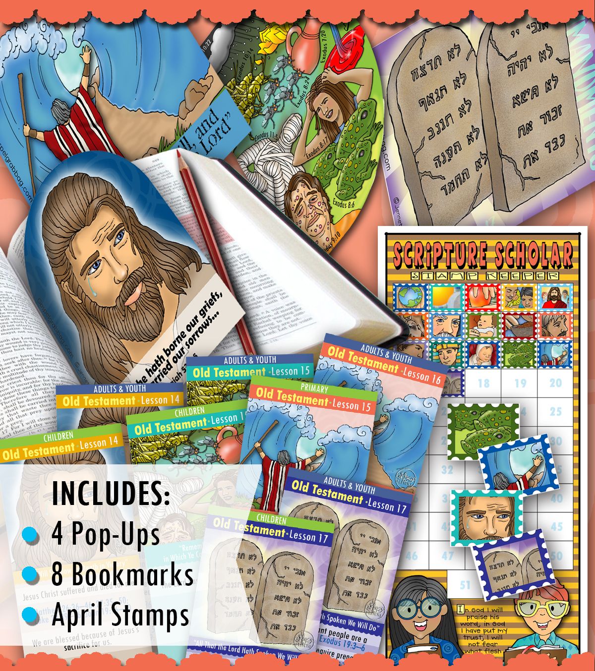 Scripture Scholar BUNDLE  for April OLD TESTAMENT (Isaiah, Exodus)