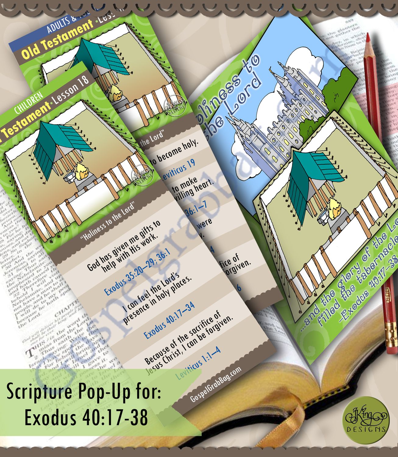 Scripture Pop-Up & Bookmark: CFM “Holiness to the Lord” Exodus; Leviticus Scripture Pop-Up & Bookmark: CFM “Holiness to the Lord” Exodus; Leviticus