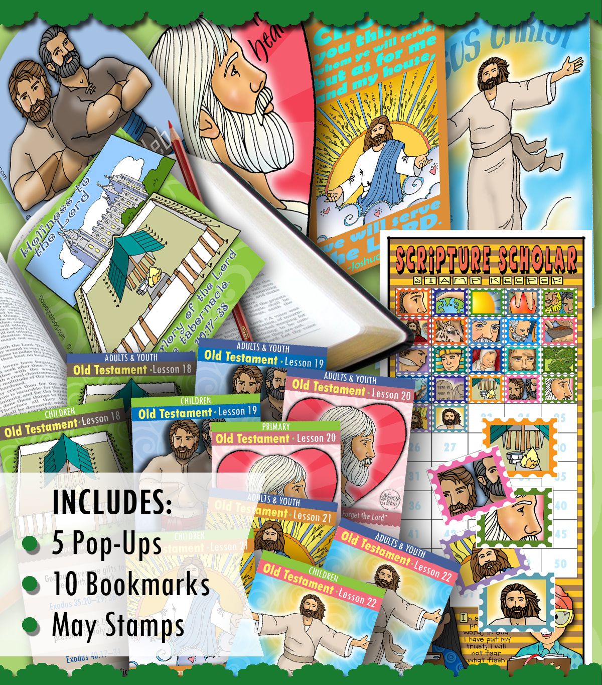 Scripture Scholar BUNDLE  for May OLD TESTAMENT (Exodus, Numbers, Deuteronomy, Joshua, Judges)