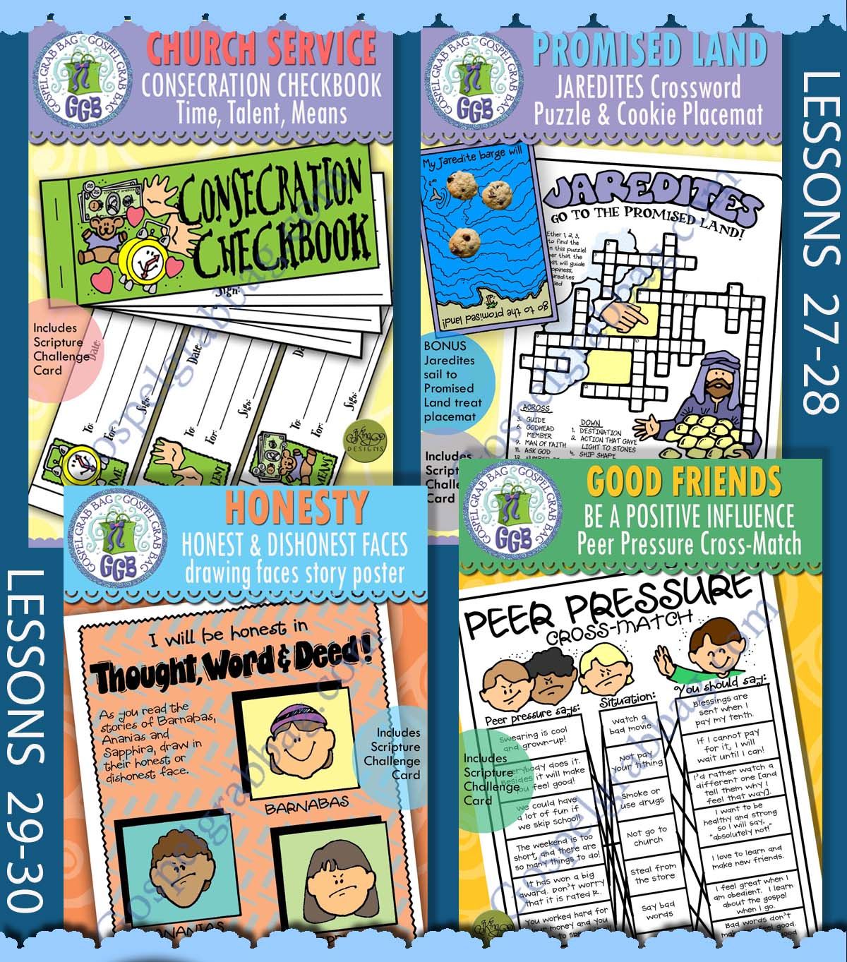 CFM Old Testament July Ages 8-11 BUNDLE Lesson Lifesaver Activities