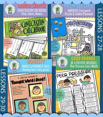 CFM Old Testament July Ages 8-11 BUNDLE Lesson Lifesaver Activities