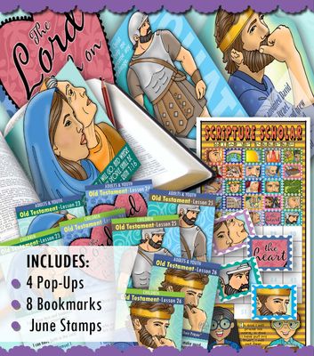 Scripture Scholar BUNDLE  for June OLD TESTAMENT (Ruth; 1 &amp; 2 Samuel; 1 Kings)