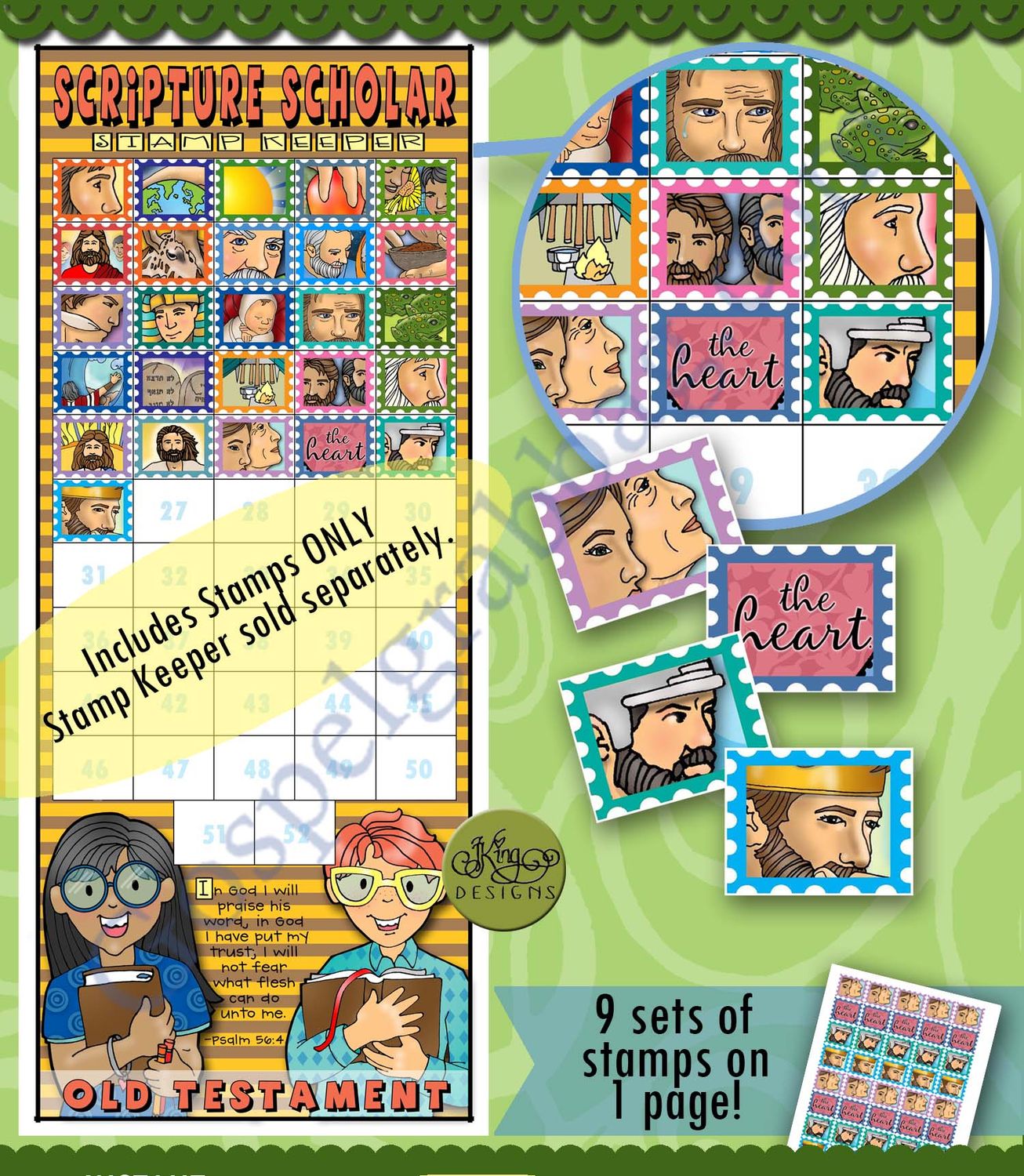 Scripture Scholar June Stamps (Old Testament)