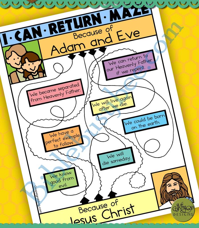 I CAN RETURN: Because of Adam &amp; Eve &amp; Jesus maze/puzzle