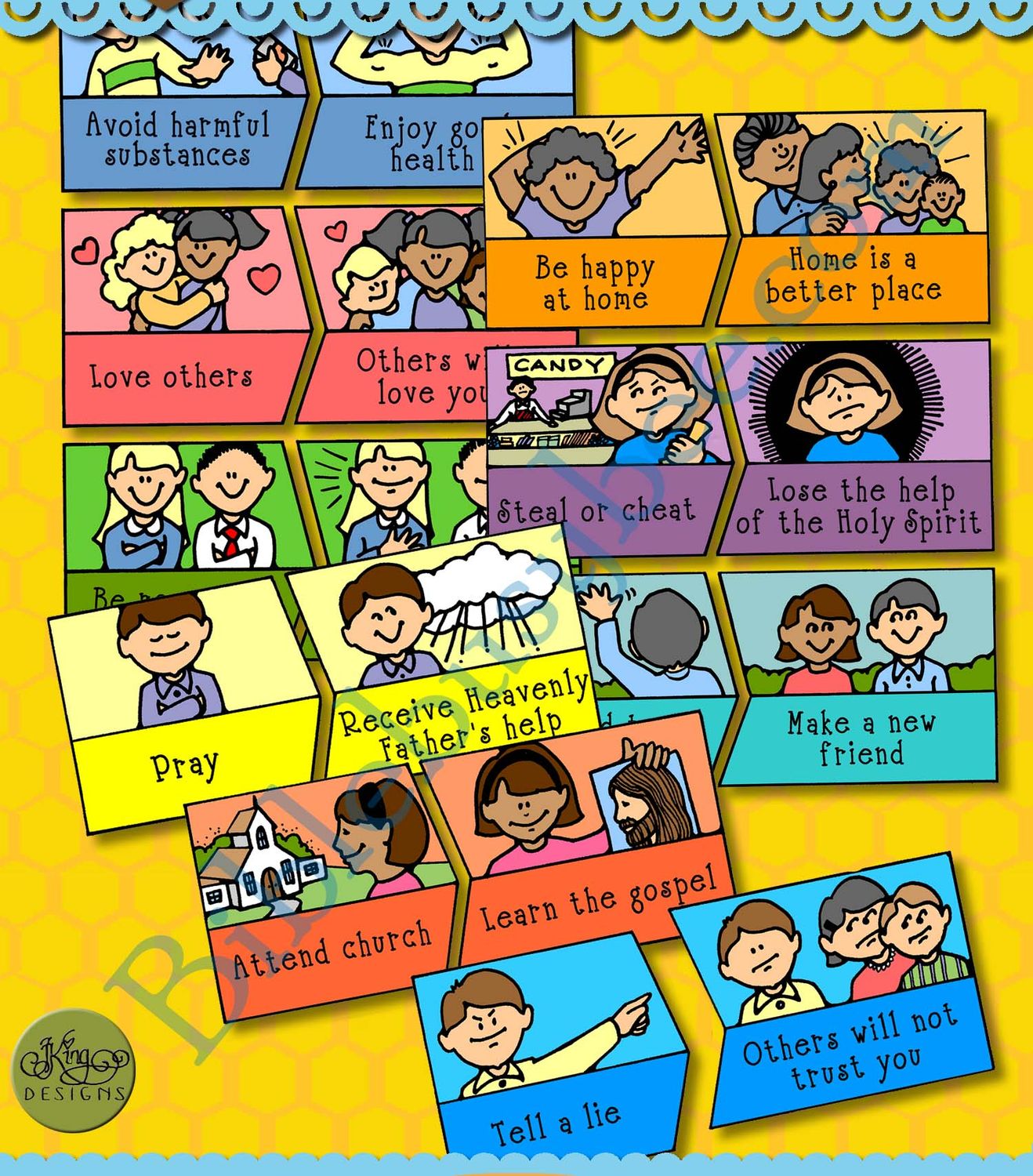 COMMANDMENTS: Choices &amp; Consequences match game