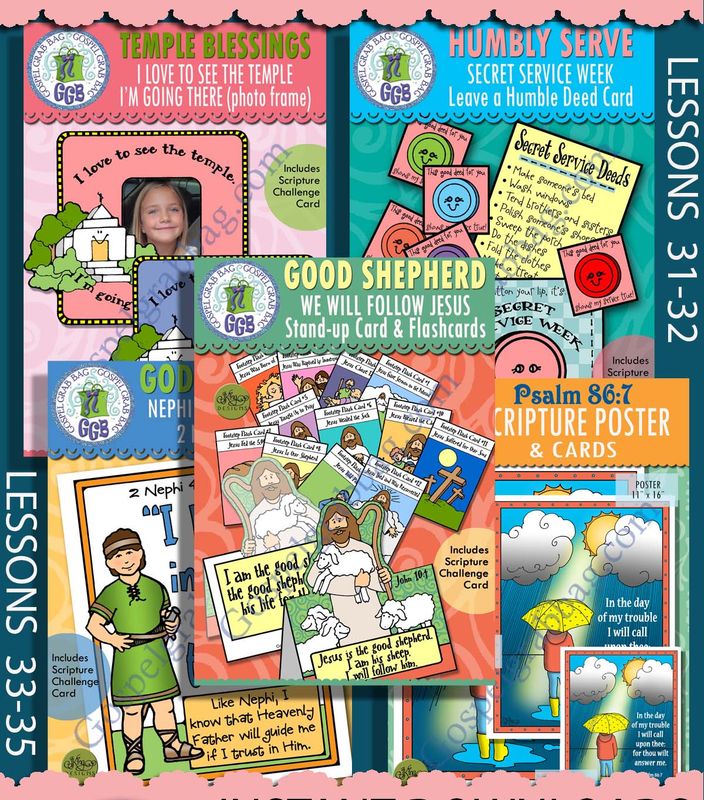 CFM Old Testament August Ages 8-11 BUNDLE -Lesson Lifesaver Activities