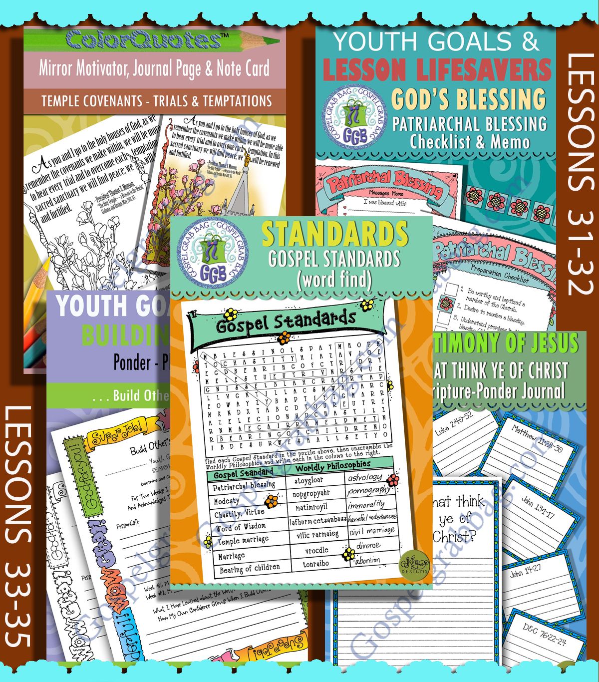CFM Old Testament August TEENS BUNDLE -Lesson Lifesaver Activities