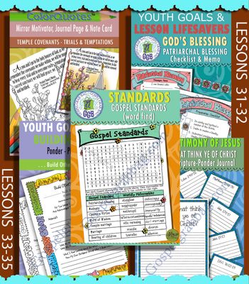 CFM Old Testament August TEENS BUNDLE -Lesson Lifesaver Activities