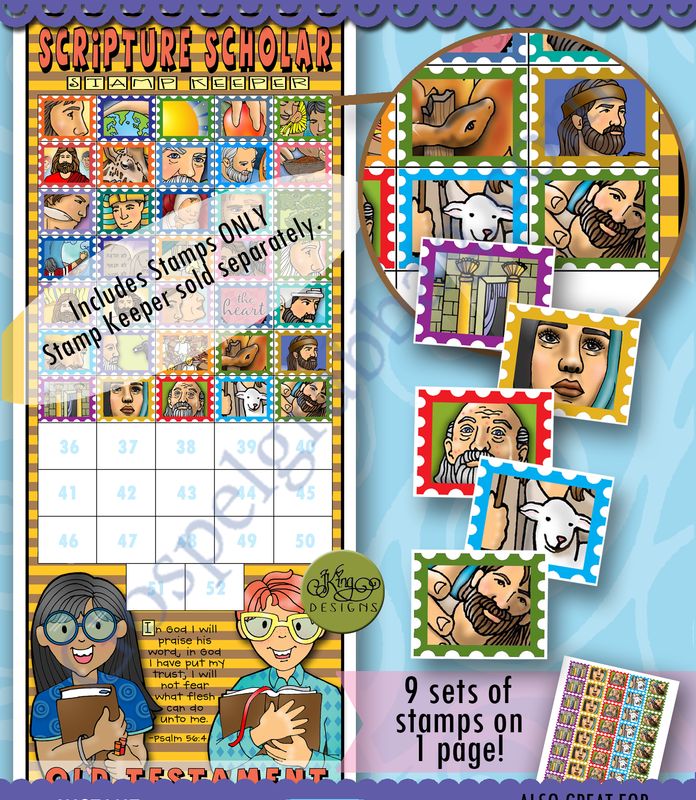 Scripture Scholar August Stamps (Old Testament)