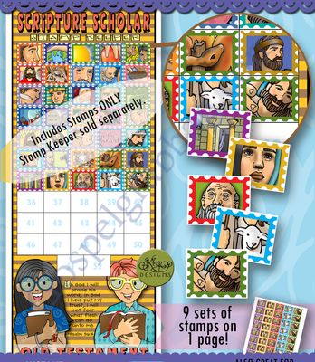 Scripture Scholar August Stamps (Old Testament)