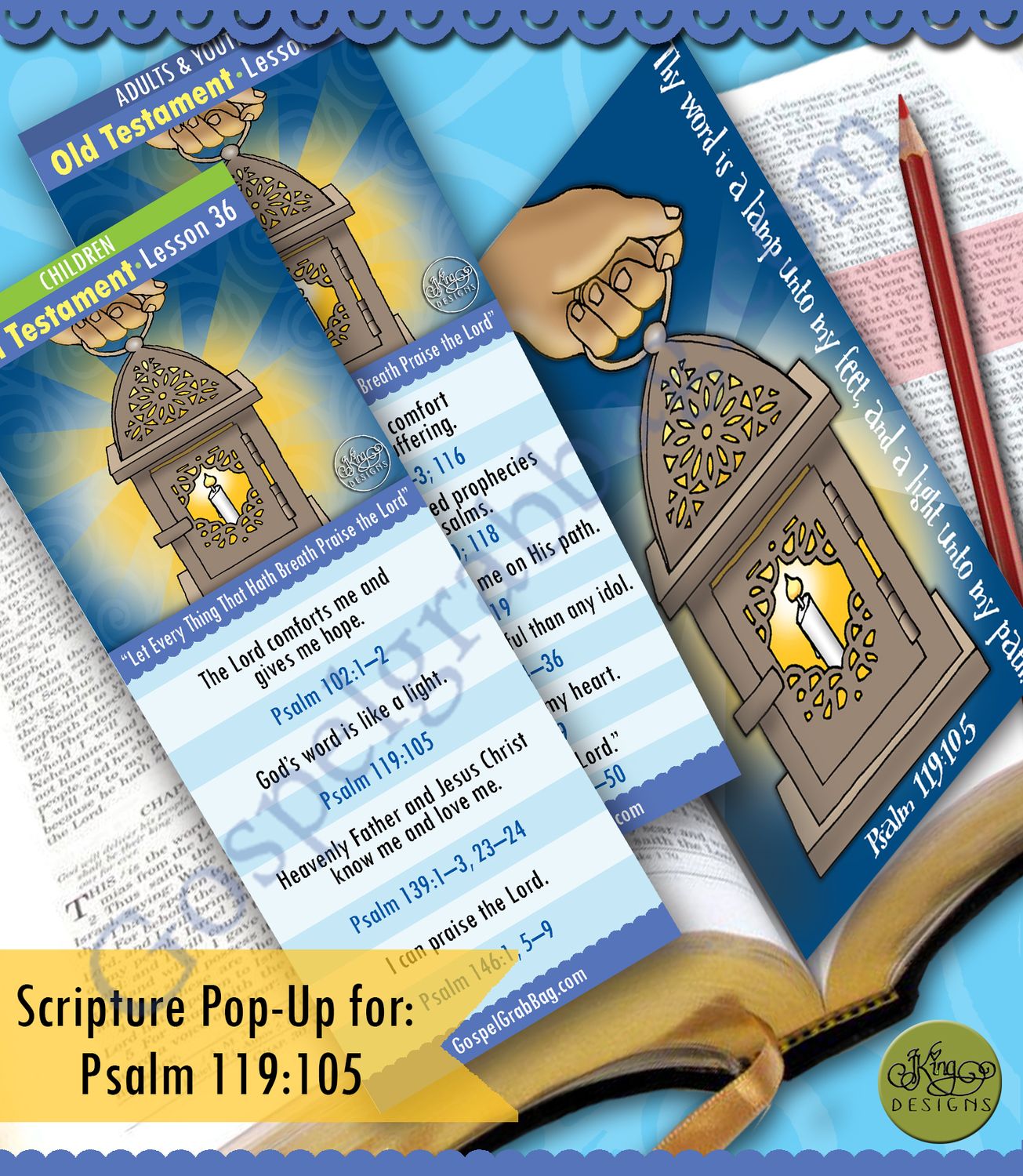 Scripture Pop-Up &amp; Bookmark: CFM "Let Every Thing That Hath Breath Praise the Lord” Psalms